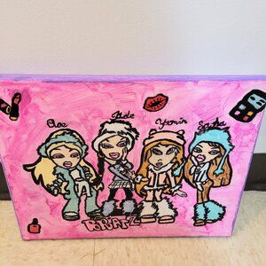 A painted Bratz Canvas